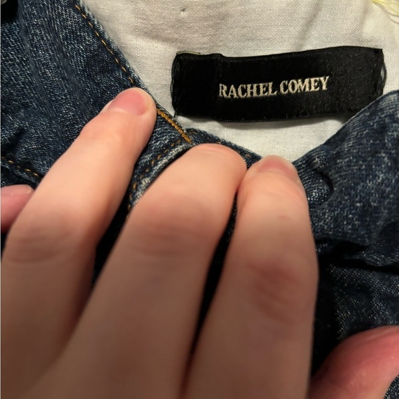 Rachel Comey Elio Wide-Leg Pintuck Jeans Indigo Denim Size 4 - Picture 6 of 14